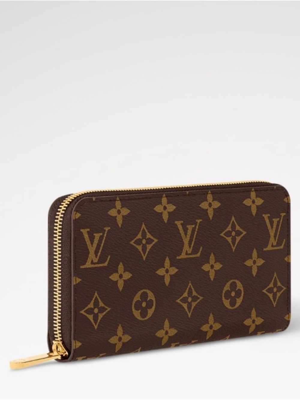 Louis Vuitton Monogram Canvas Zippy Wallet in Brown